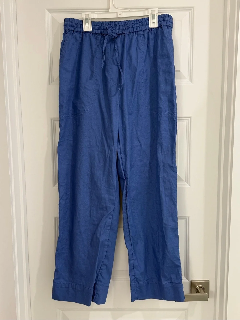 Banana Republic Straight High-Rise Linen Blend Pants